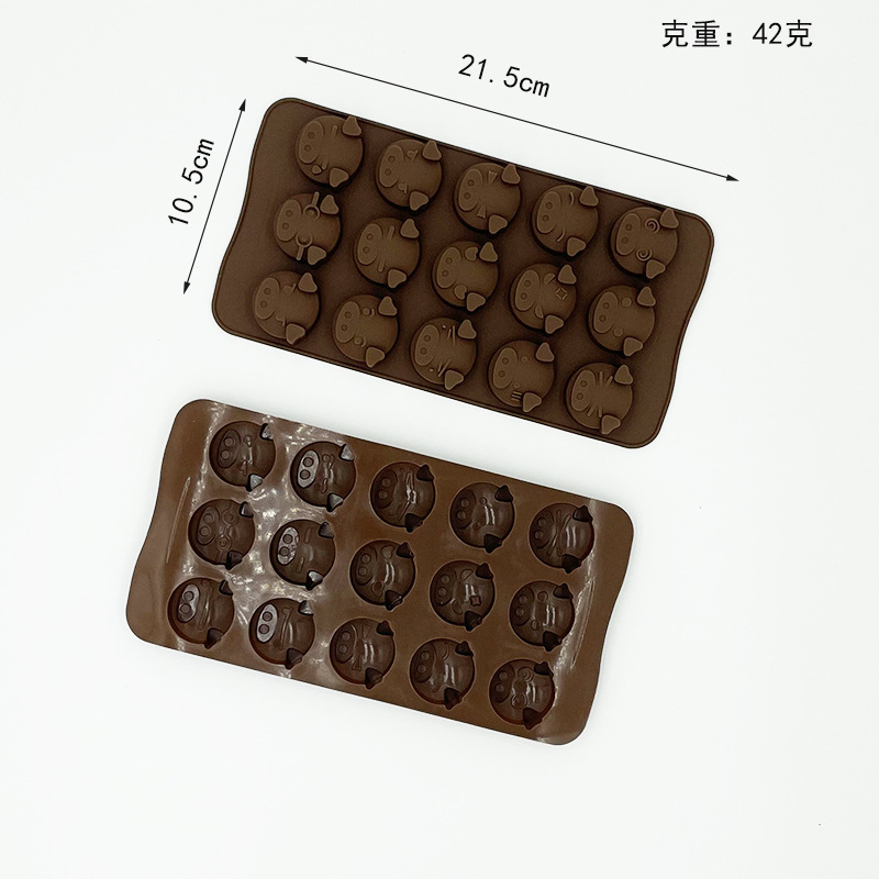 초콜릿 몰드 15 심지어 돼지