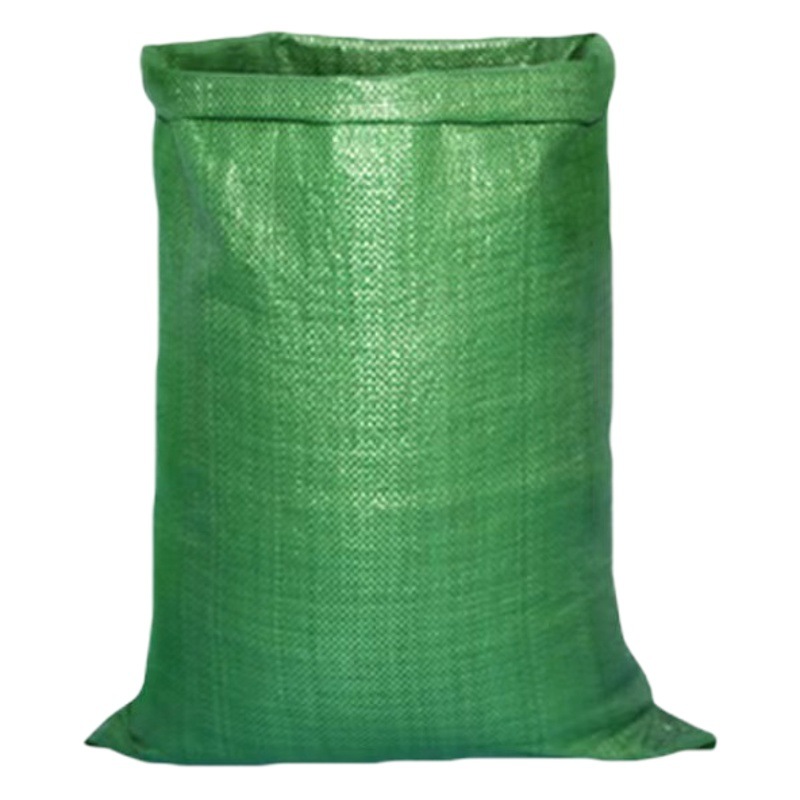 Pp bolsa tejida de plástico verde bolsa de piel de serpiente gruesa bolsa de embalaje de logística urgente bolsa de grano fabricante de sacos al por mayor