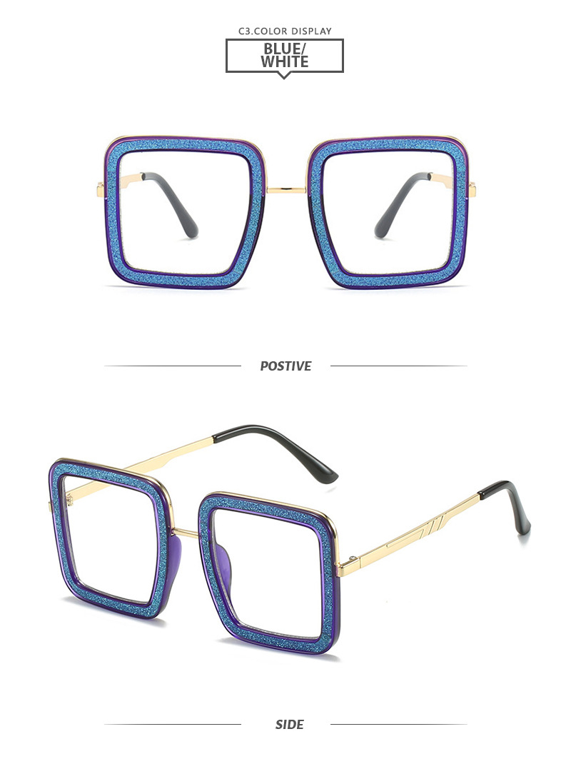 Square Pattern Unisex Gender Elegant, Basic Style Elegant Basic Square PC UV400 Protection Square Full Frame Women's Sunglasses
