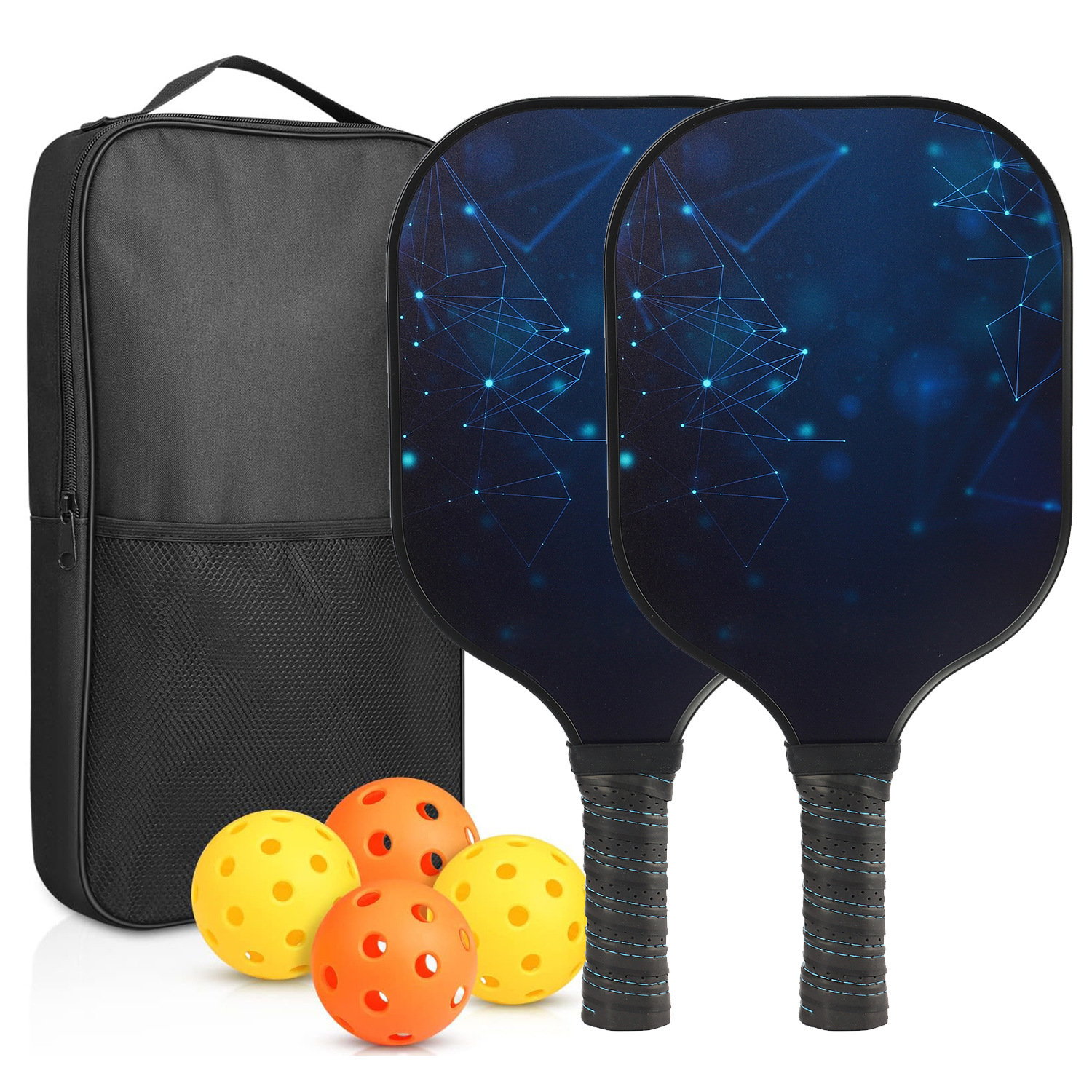 Fiberglass one-piece pickleball paddle for middle-aged and elderly, outdoor cross-border pickleball paddle, pickleball paddle for company events