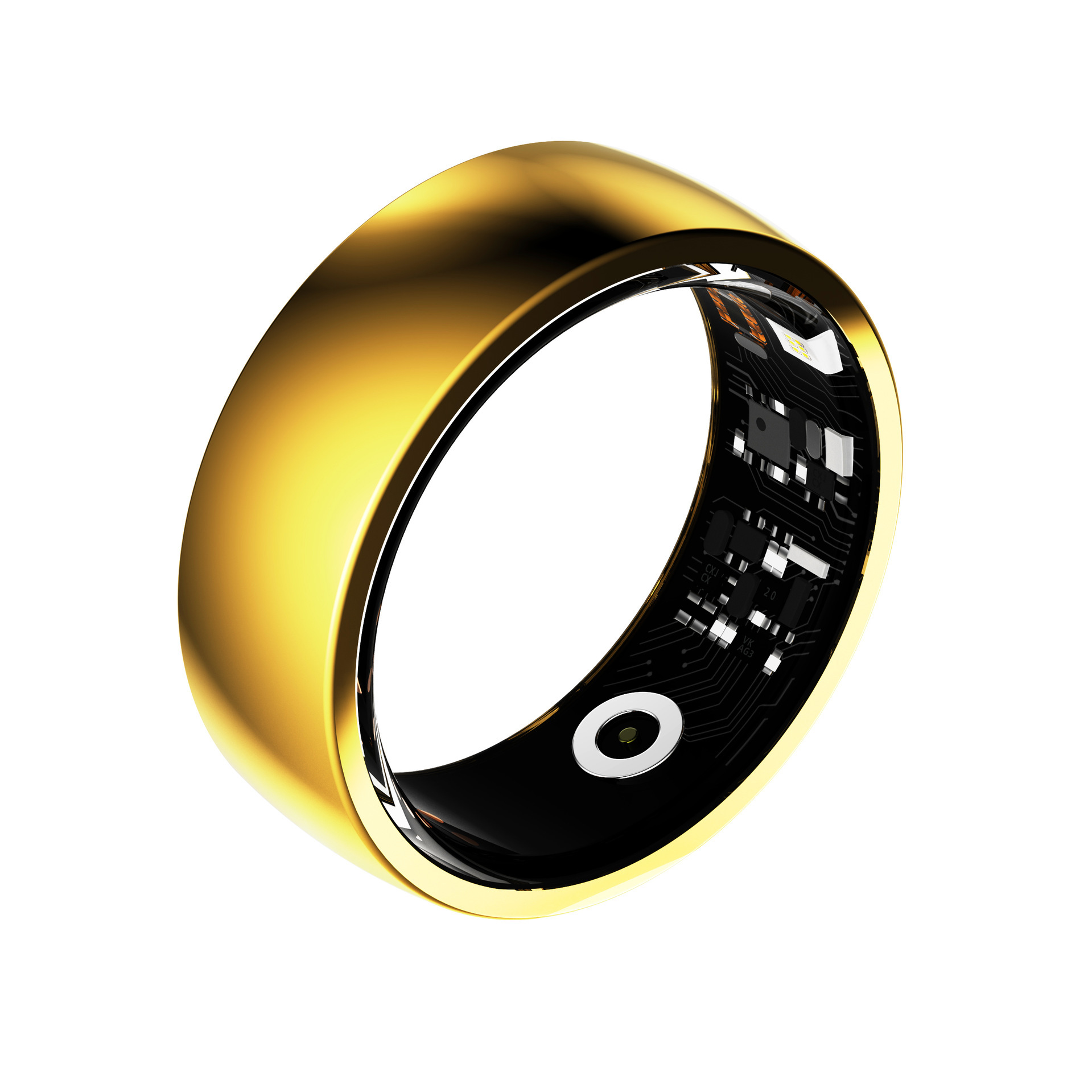 Smart Ring R09M Stainless Steel Bluetooth Heart Rate Counting Photo Taking Reminder App Control_voghion.com