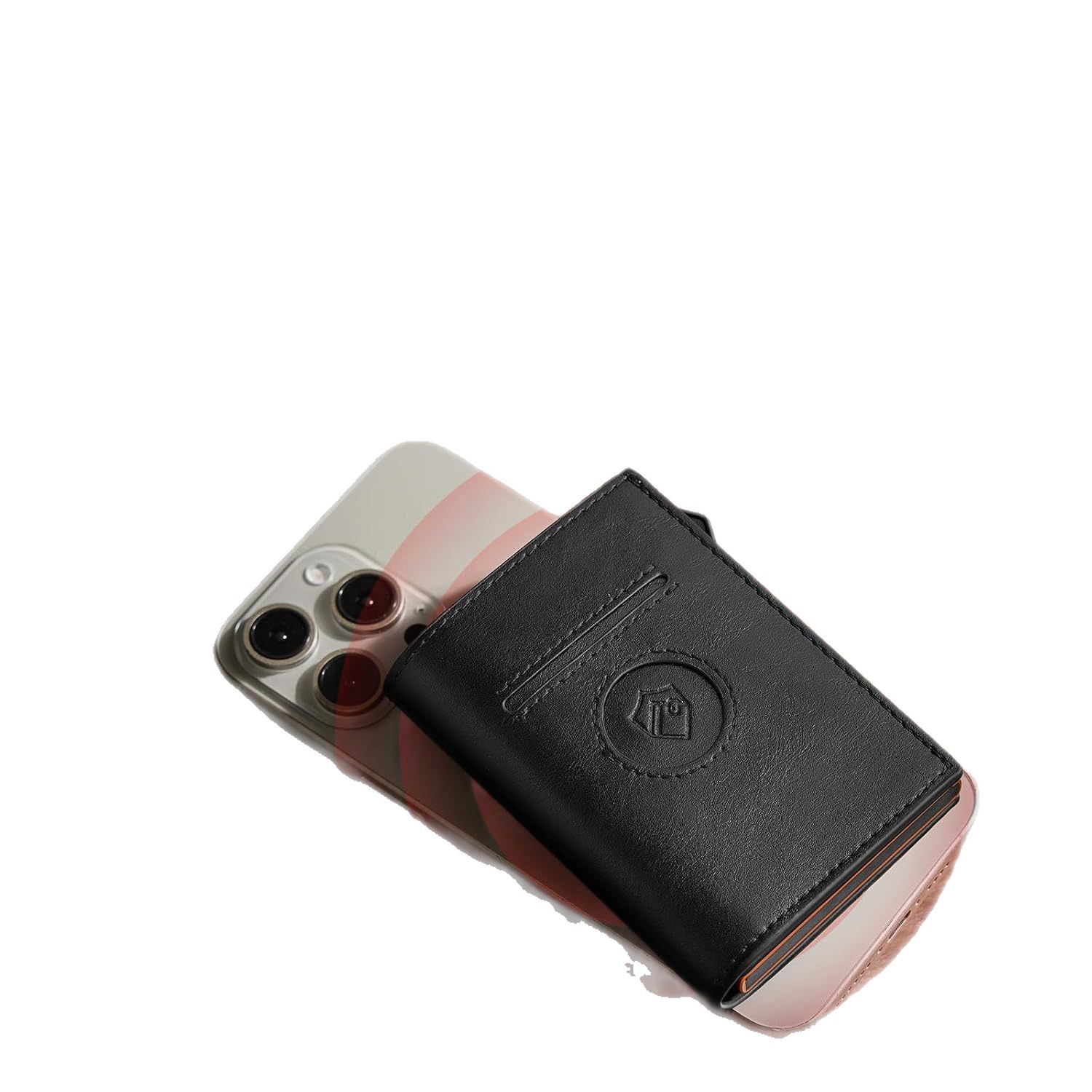 Amazon auto pop-up aluminio cartera de tarjetas triple plegable multifuncional cartera de cuero con airtag cartera de hombre