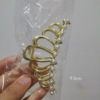 Metal big crab pin from pearl, hairgrip, hair accessory, suitable for import