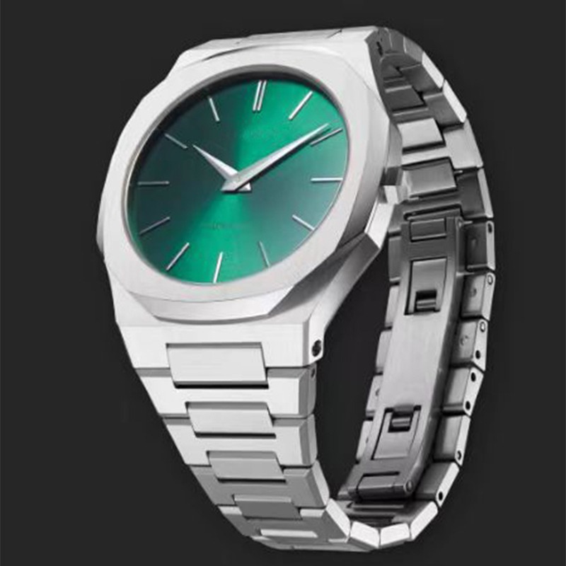 D1 MILANOブランドの同型超薄型6.80,40MM防水腕時計、新型クォーツ腕時計、カレンダー付きビジネスウォッチ