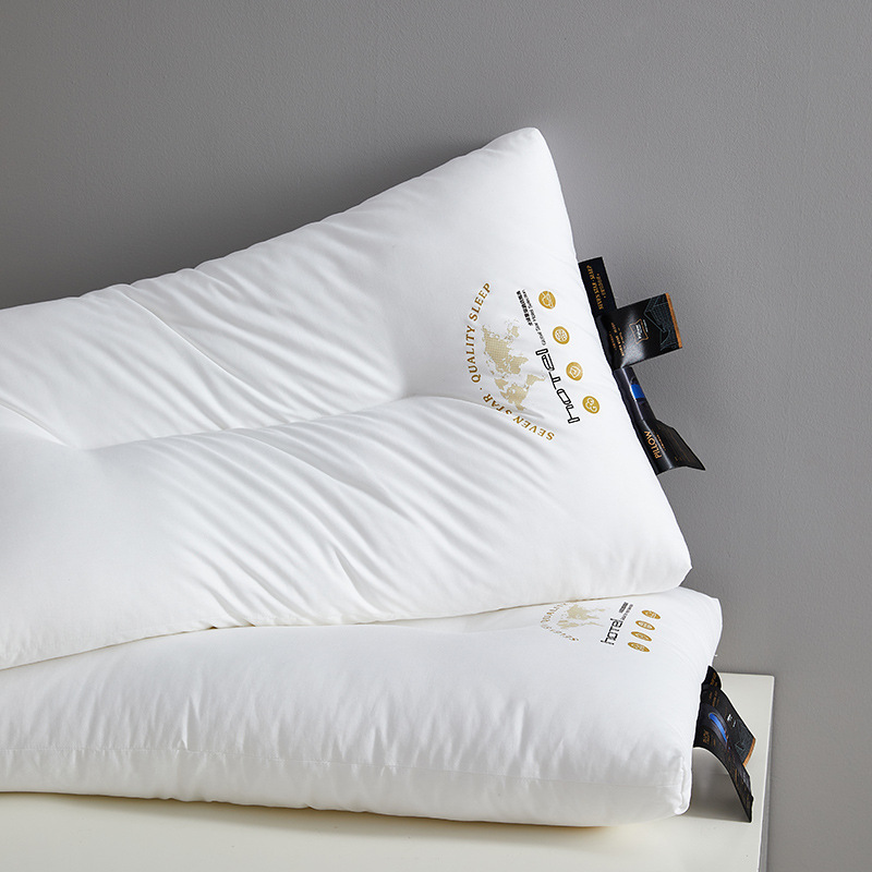 60番手純綿羽根繊維枕芯A級母子用ネックピロー家庭用睡眠補助学生用ホテル用枕