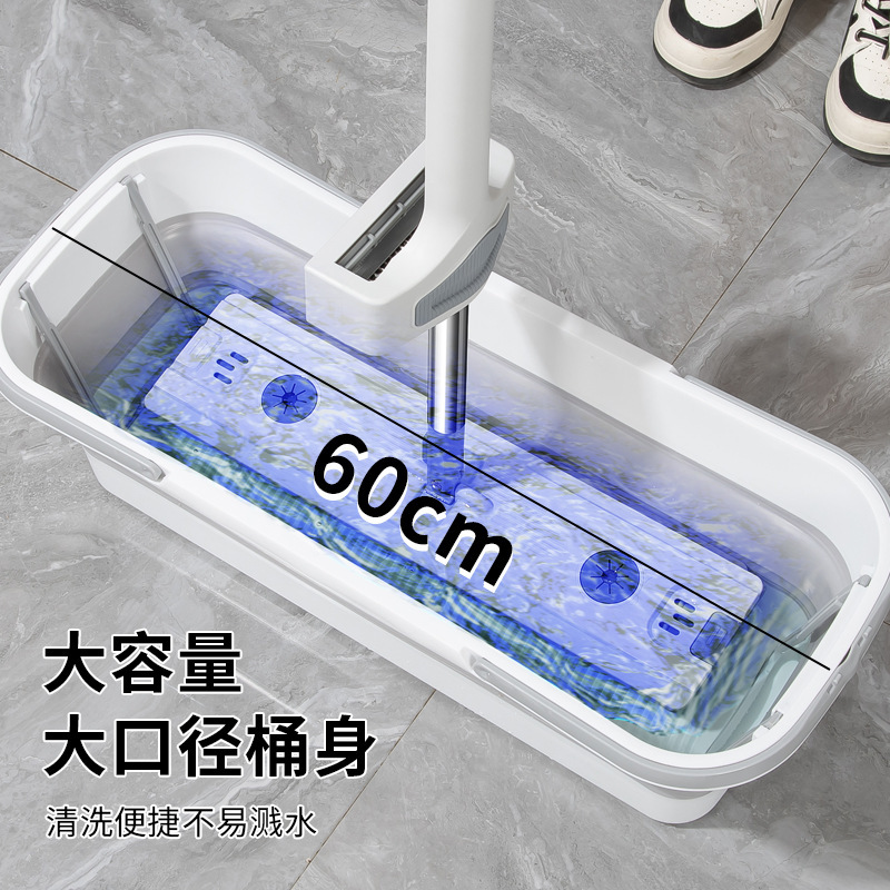 Nuevo casero plegable cubo de trapeador grande cubo de agua con ruedas de trapeador portátil rectangular cuenca de trapeador