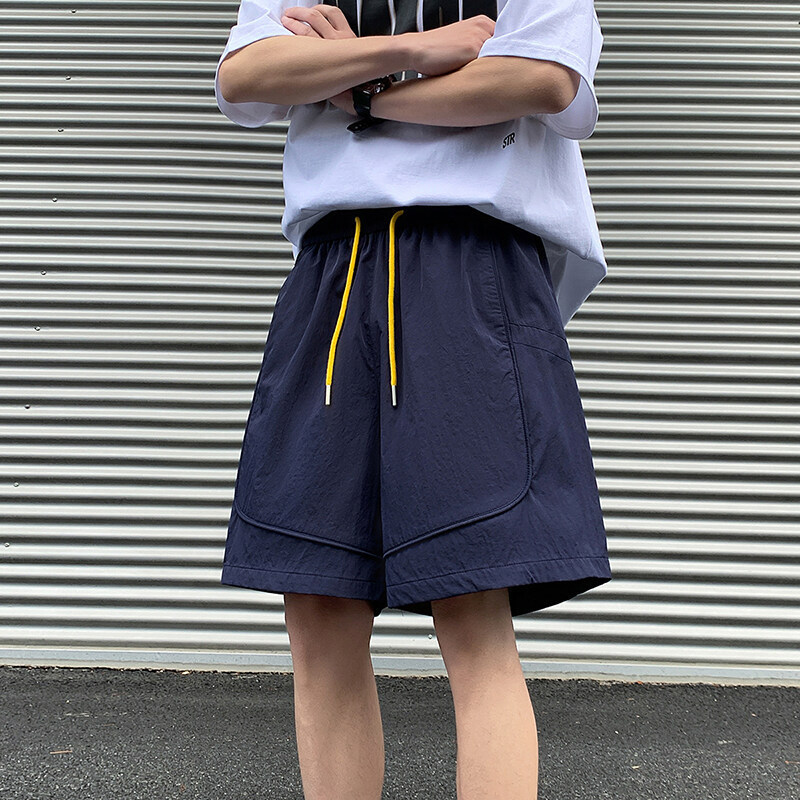 ハイエンドグレー速乾フィットネススポーツ半袖Tシャツイントレンド夏薄手サイクリング速乾ショーツアウトドア機能パンツ|undefined