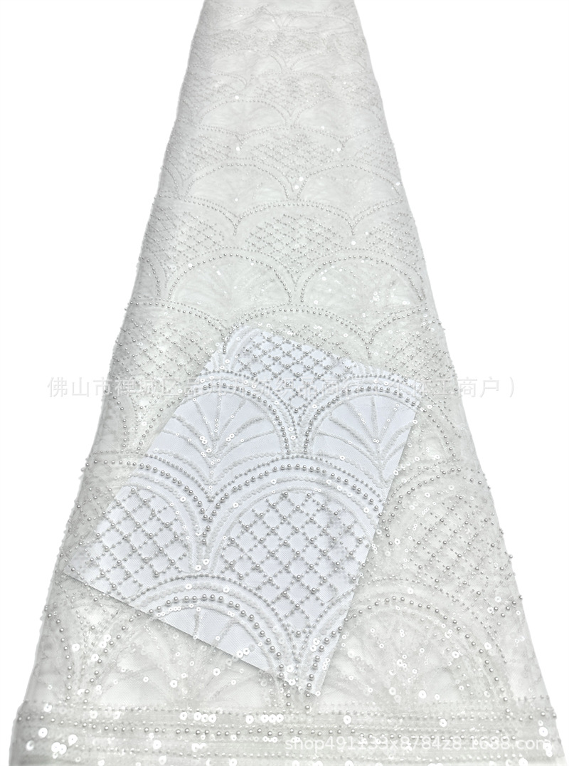 Nuevo bordado de cuentas de burbuja Gaoding Suzhou fábrica de tela de vestido de moda al por mayor