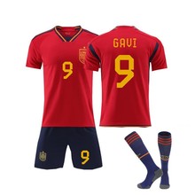 22-23世界杯西班牙主场足球服套装9号加维10号阿森西奥队服团购