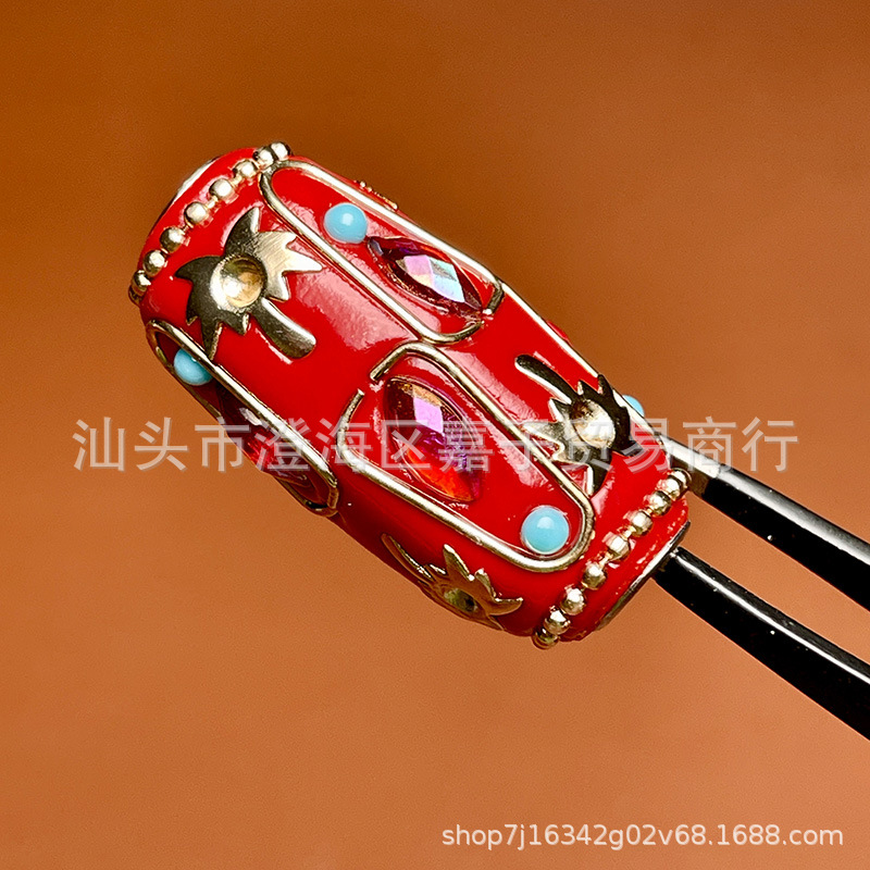 Nepal inlaid series handmade barrel beads diy accessories handmade loose beads spacer beads Buddha necklace accessories