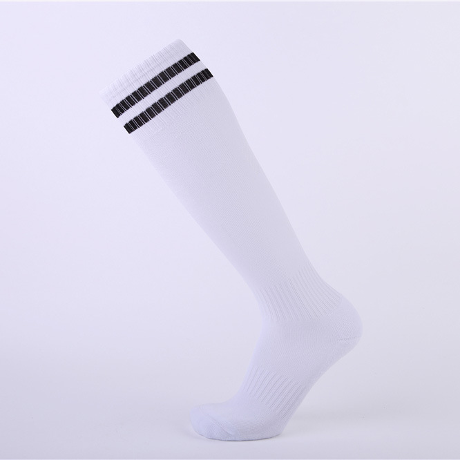 Calcetines de fútbol sobre la rodilla de color sólido personalizados Calcetines para adultos, niños de escuela primaria, calcetines deportivos con fondo de toalla gruesa, calcetines de béisbol