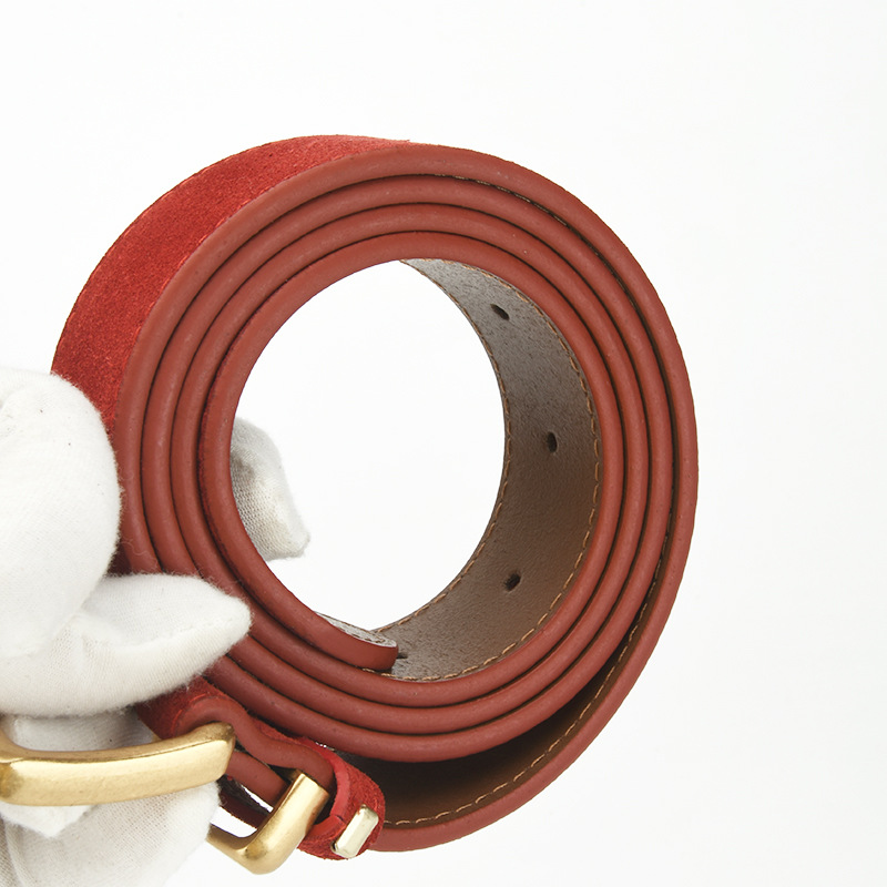 New Needle Buckle Belt For Women Fashionable Simple And Versatile Dress Jeans Decoration Leather Frosted Belt For Women_voghion.com