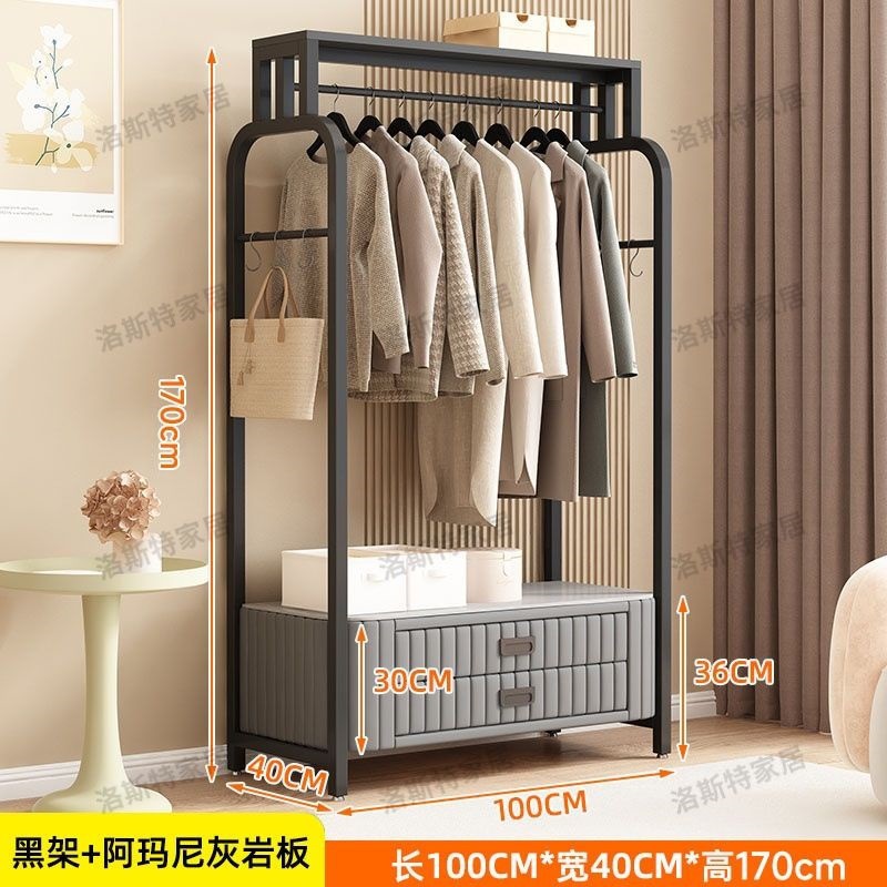 [소프트백 더블드로] 100 블랙 프레임 그레이 + 아르마니 그레이 스톤 플레이트