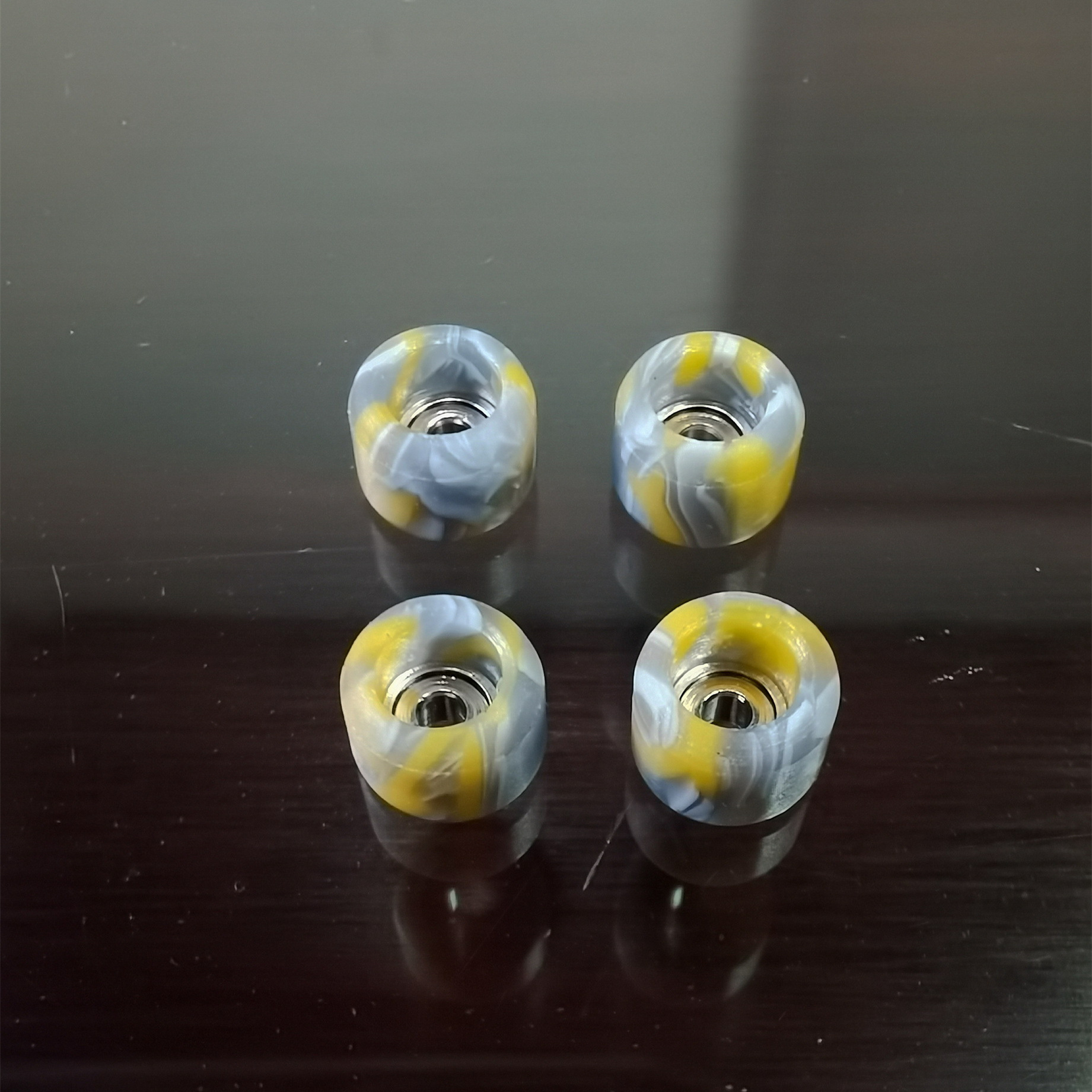 Finger Skateboard Small Diameter 6.5mm Low Rolling Resistance High Speed Competition Mixed Color Cnc Bearing Wheel Flip Wing Empty