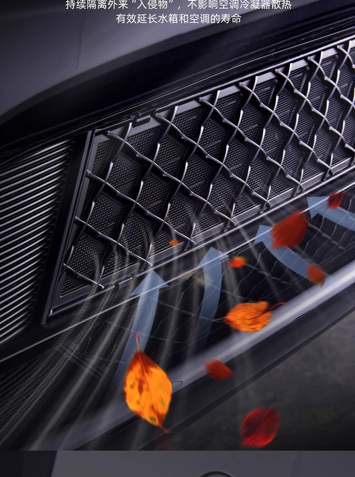 Suitable for Tesla's New Version of Model 3/Y, Anti-Insect Net, Detachable Front Air Intake Mask Accessories, New Model
