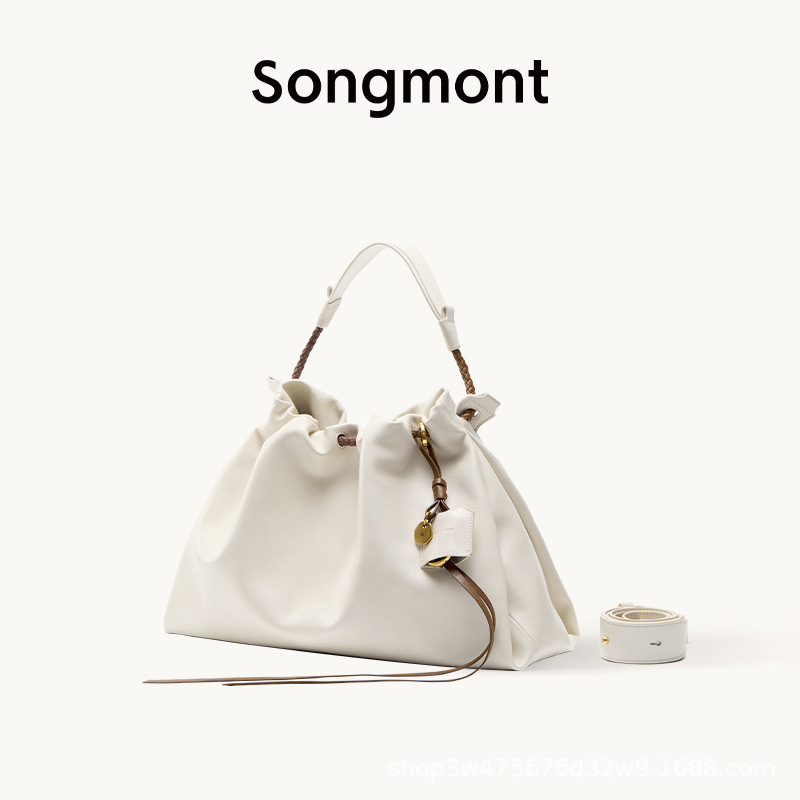 Songmont 山下裕松 バイナシリーズ トートバッグ 牛革 ゴミ袋 レディース 大容量 ホーボーバッグ 高級感|undefined