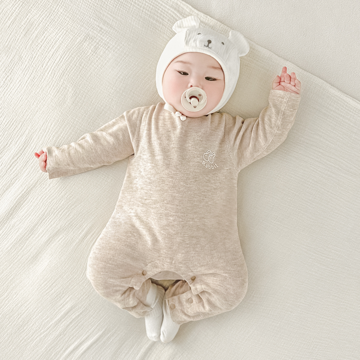 Primavera, otoño, invierno, ropa de recién nacidos, ropa caliente para hombres y mujeres, ropa de fondo, pijamas apretados para niños pequeños, ropa de otoño para bebés