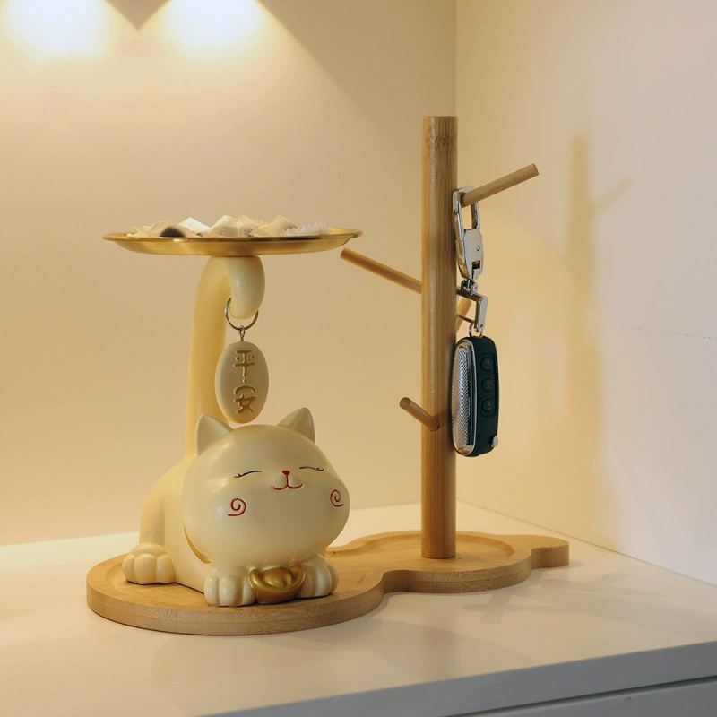 Поднос для хранения ключей для кошек, украшения для гостиной, бара, украшения для дома, подарки на новоселье