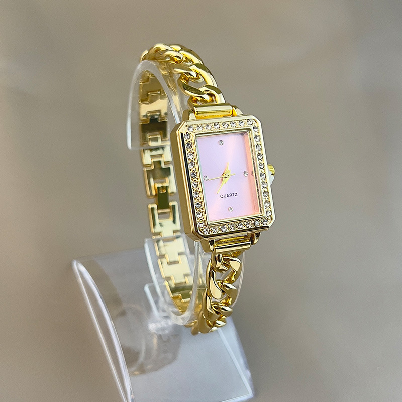 50g Weight Ordinary Glass Mirror Material Alloy Strap Material Watch Classification Pointer Display Type Single Folding Buckle Buckle Style Rectangle Dial Shape Daily Occasion Quartz Movement Geometric Pattern Women's Gender Simple Style Style Simple Style Geometric Single Folding Buckle Quartz Women's Watches 20