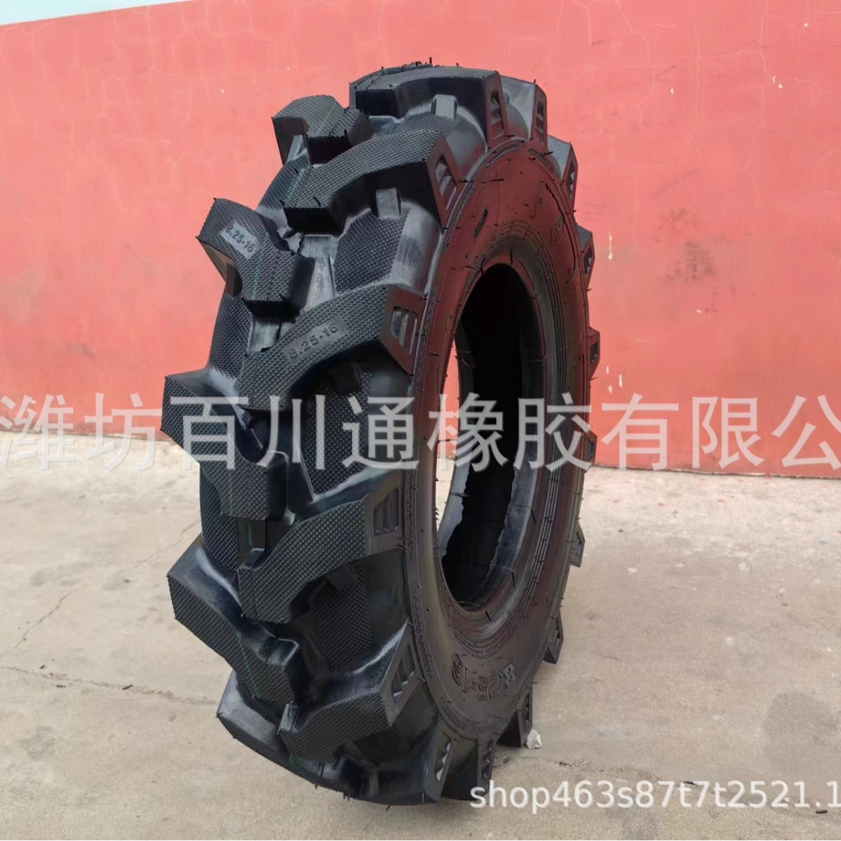 供应8.25-16水旱方头人字花纹收割机轮胎 宏飞收获机械农业轮胎