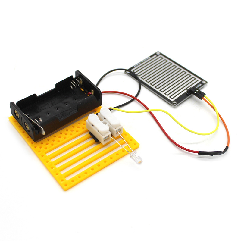 Sensor de gotas de lluvia de campo de trigo en la pintura