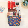 Cosmetic bag, waterproof shoulder bag for traveling, capacious handheld fruit organizer bag