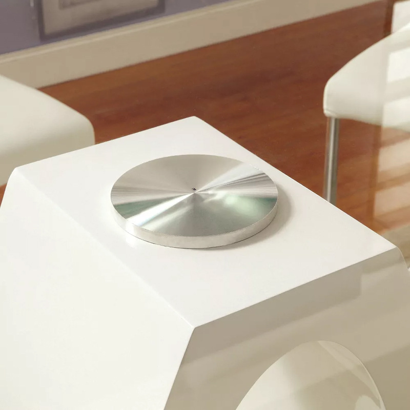 Exportación personalizada mesa de comedor de vidrio temperado transparente mesa de comedor rectangular mesa de comedor de vidrio image 3