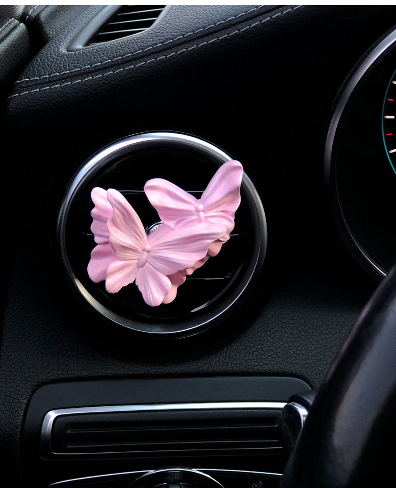 Butterfly Car Aromatherapy Air Outlet Decoration Car Perfume High-grade Fragrance Expansion Stone Car Accessories Ornaments Gift for Women