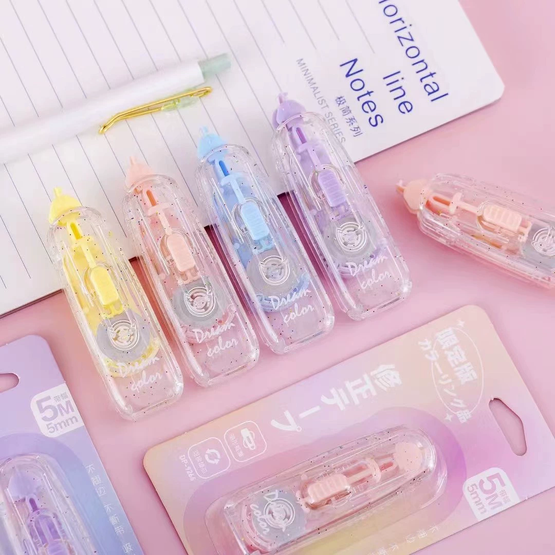 Толкающая Корректирующая лента сменная основная Корректирующая лента Студенческая большая емкость мультфильм канцелярские товары Подарочная Корректирующая лента оптом