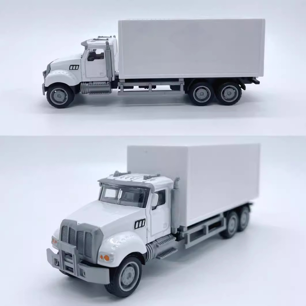 15.5cm Scale1.55 Cross-Border American Truck Container Truck Transport Can Print Logo Advertising Products