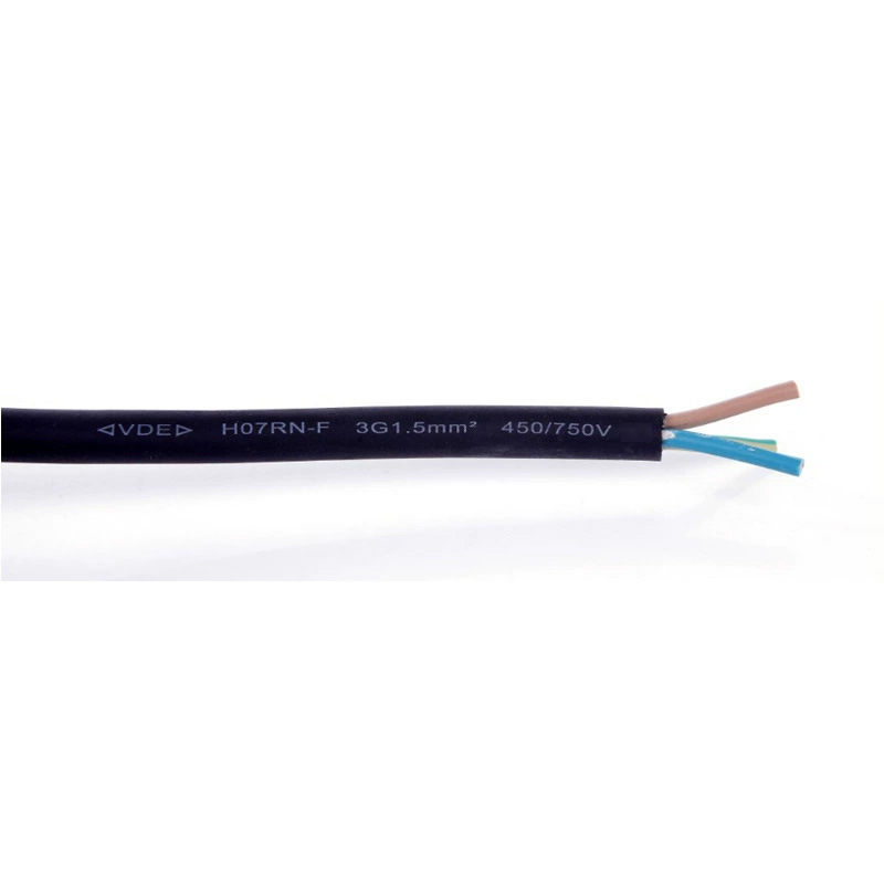 厂家供应H07RN-F 2*2.5mm2欧洲橡胶护套线户外风电照明路灯线