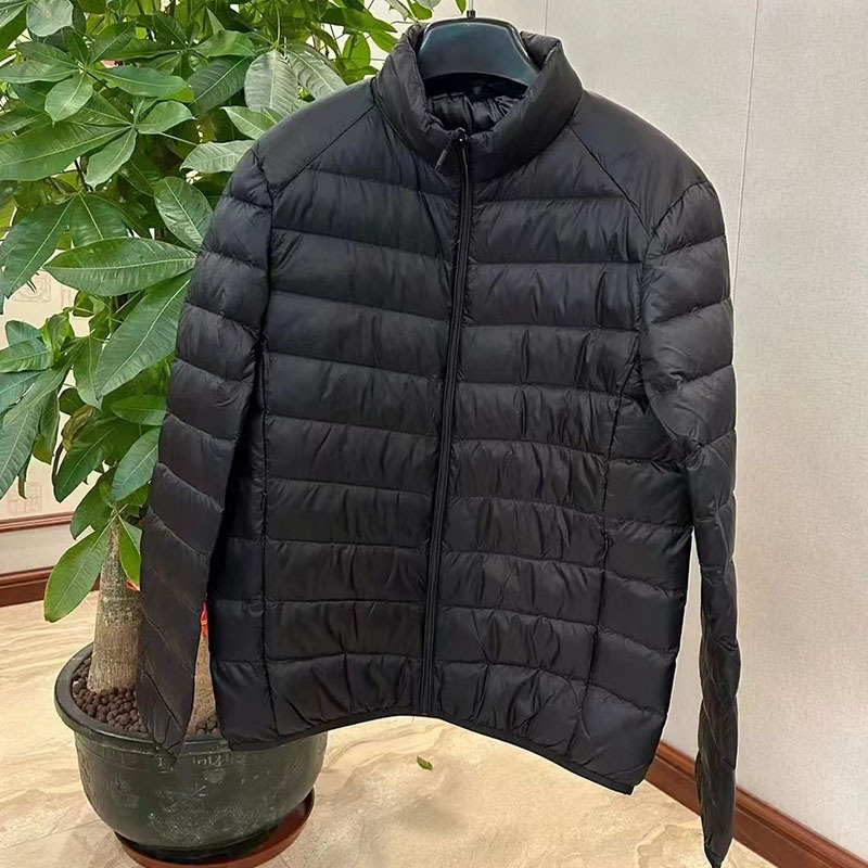 Big explosions return to autumn and winter men's light slim down jacket stand collar does not run wool jacket coat 463247