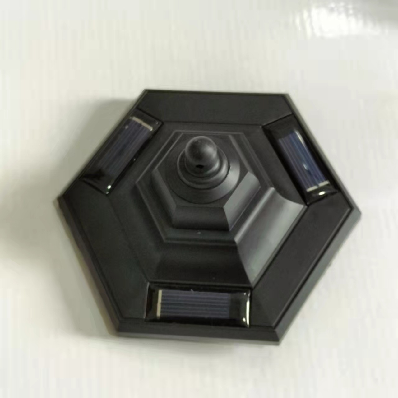 Comercio electrónico transfronterizo lámpara de pared hexagonal solar al aire libre impermeable patio Villa hexagonal corte iluminación lámpara de pared