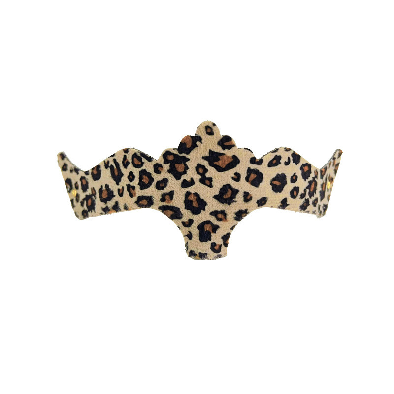 Ventas transfronterizas calientes gafas de leopardo media cara máscara de baile de leopardo gato orejas de cabello bandas de ojos decoración props de fiesta TK