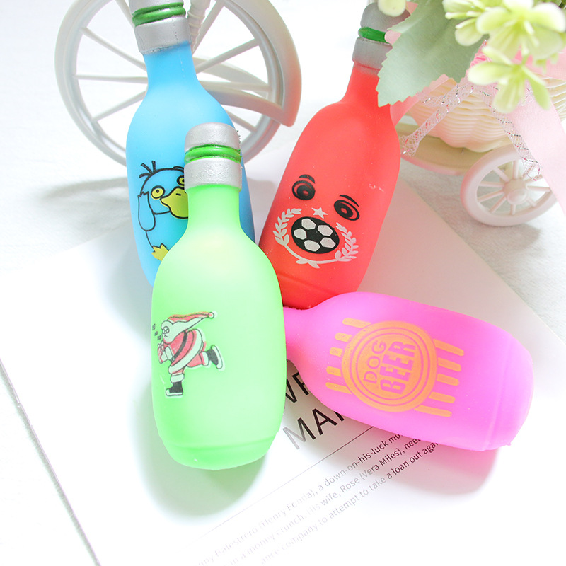 Nueva botella de vino de simulación, pellizco de harina, divertido y lindo juguete de descompresión, extrusión y descompresión de juguetes en stock