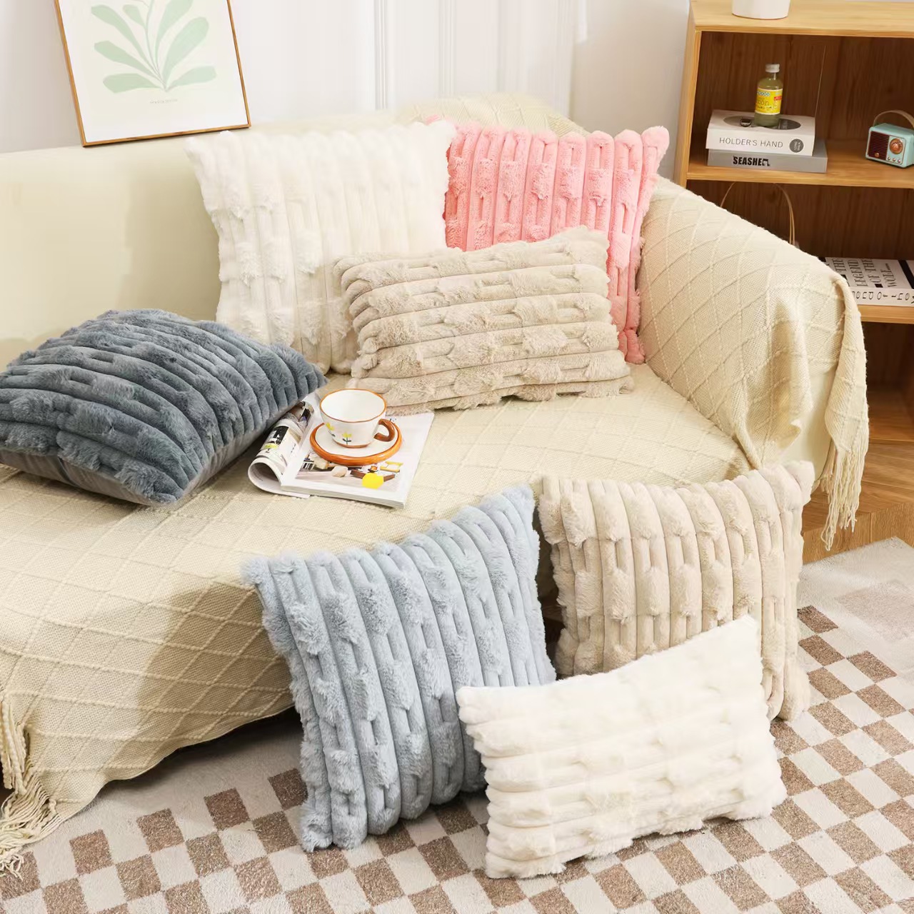 Plush soft pillow
