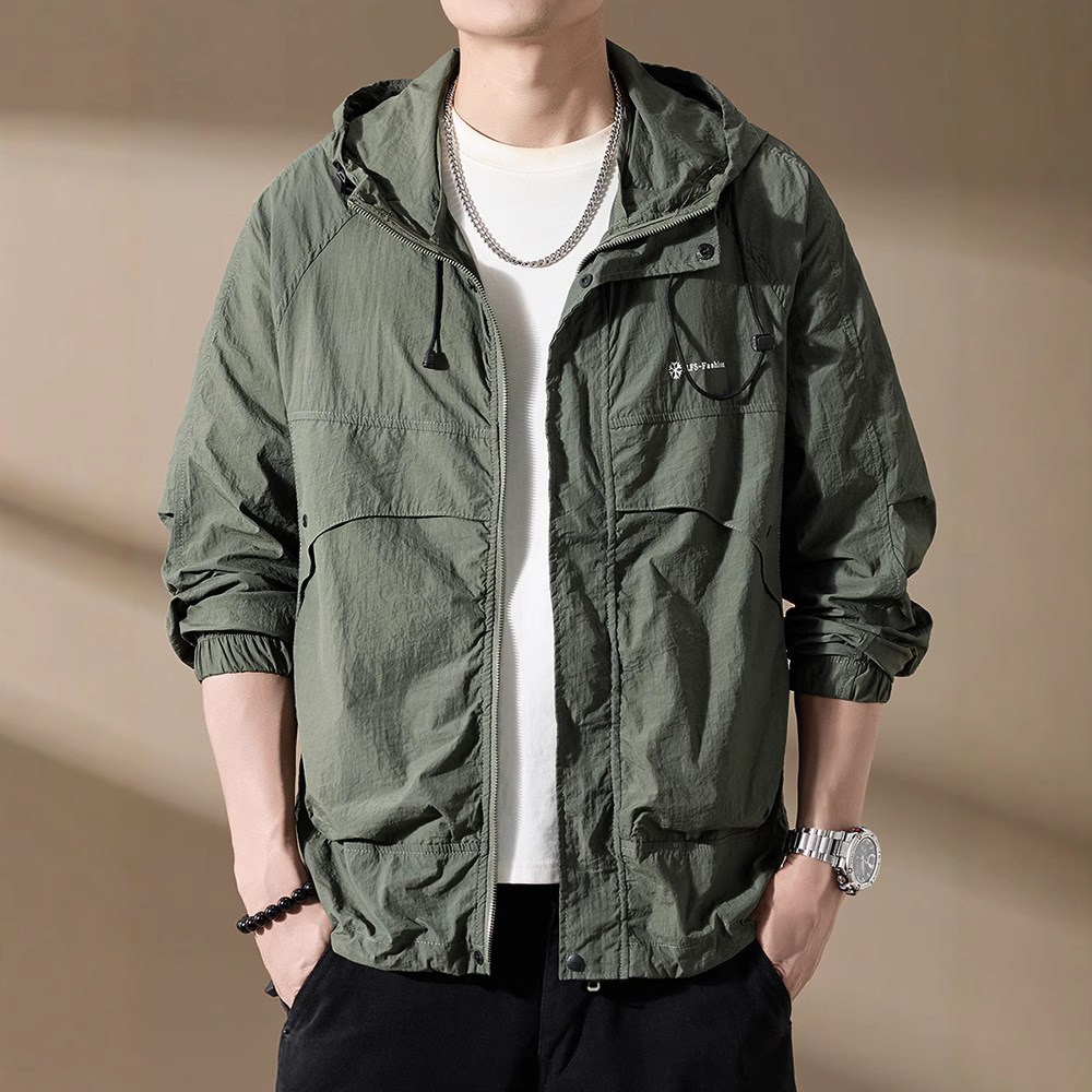 High-end Three-proofing Technology Outdoor UPF50 Sun Protection Clothing Men's Summer Ice Silk Cool Lightweight Sun Protection Clothing Fishing Jacket