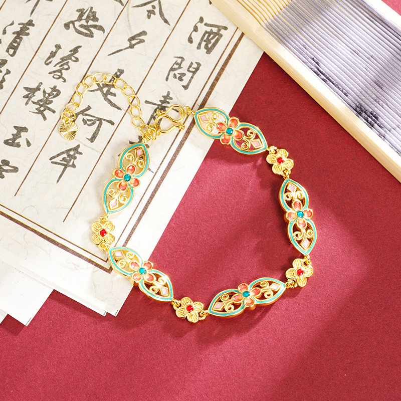 S3273 pulsera Ruyi de flores