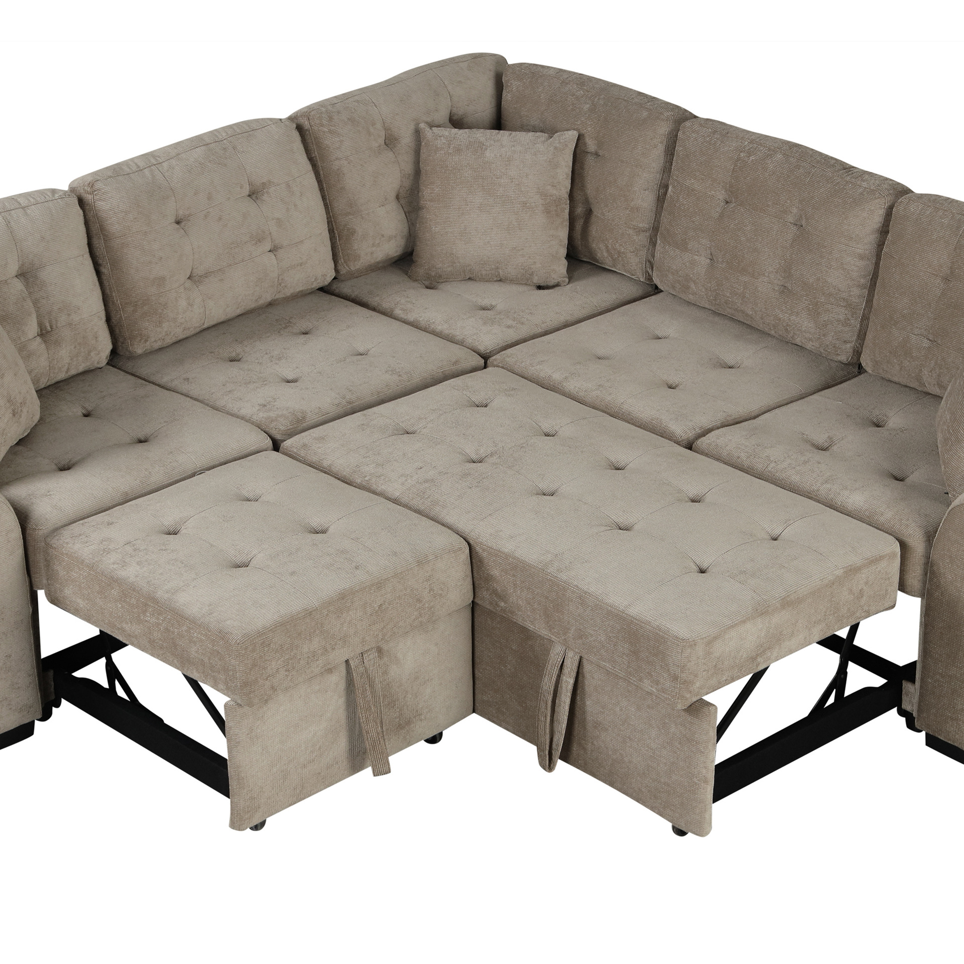 Sofá de tela de lujo ligero, muebles de sala de estar pequeños, sofá postmoderno