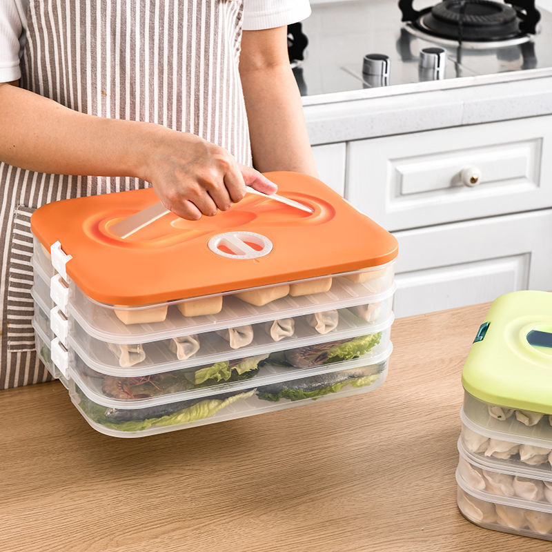 餃子の箱に取っ手のボタンがついています。|undefined