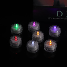厂家现货LED防水蜡烛灯 斗鱼灯发光潜水灯装饰氛围七彩电子蜡烛灯