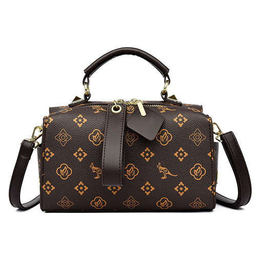 Hand-held women's bag  new summer versatile casual Boston bag Instagram popular fashionable shoulder crossbody bag