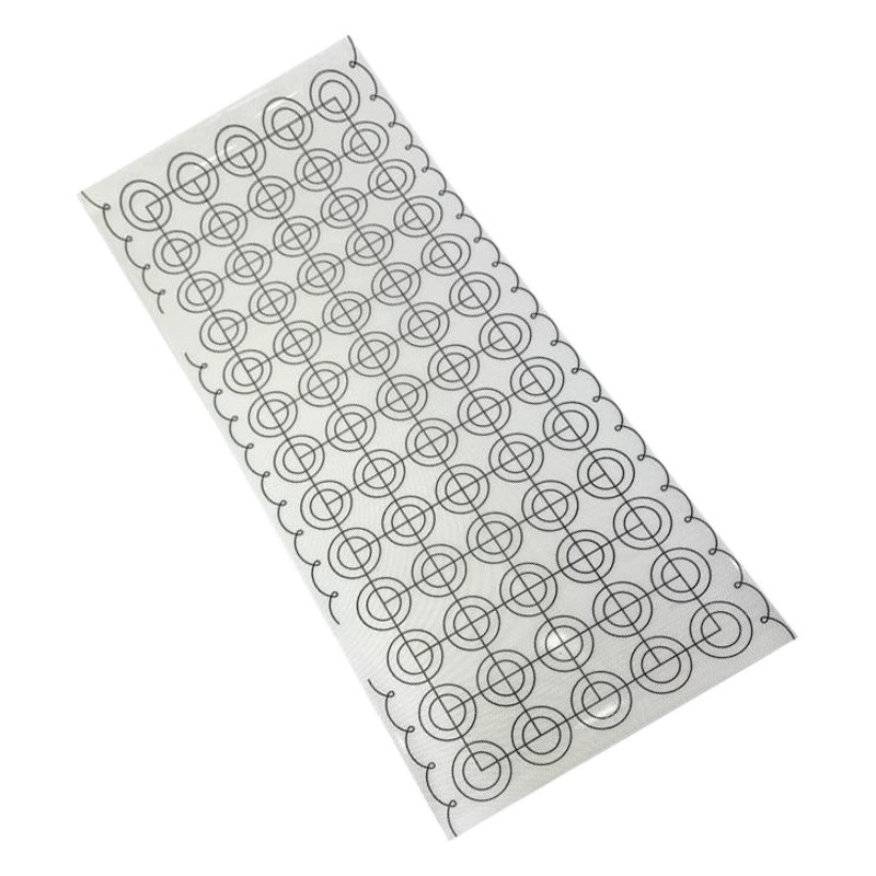 Силиконовый коврик для выпечки макарун 60x26 см, нескользящий антипригарный коврик для выпечки, коврик для катания и антипригарный чехол