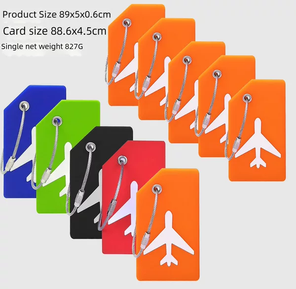 Cross-Border Aircraft Baggage Tags, Amazon Soft Rubber Luggage Tags, Luggage Tags for Bags, Wholesale Waterproof from Manufacturer