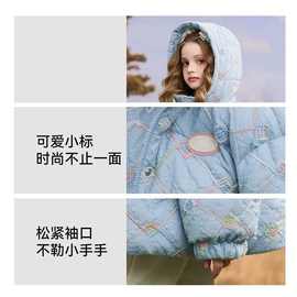 女童羽绒棉服网红冬款加厚公主风冬装新款棉衣可爱洋气棉袄外套潮
