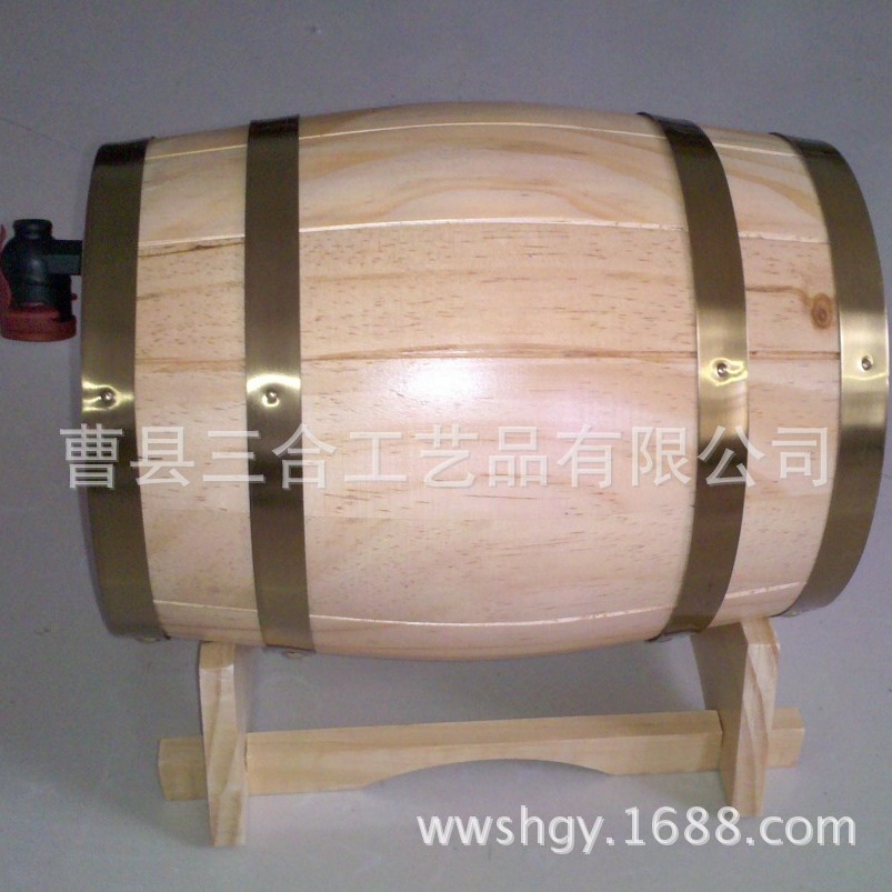 供应木制酒桶木质酒桶1.5L3L5L6L冰桶烧色做旧仿古