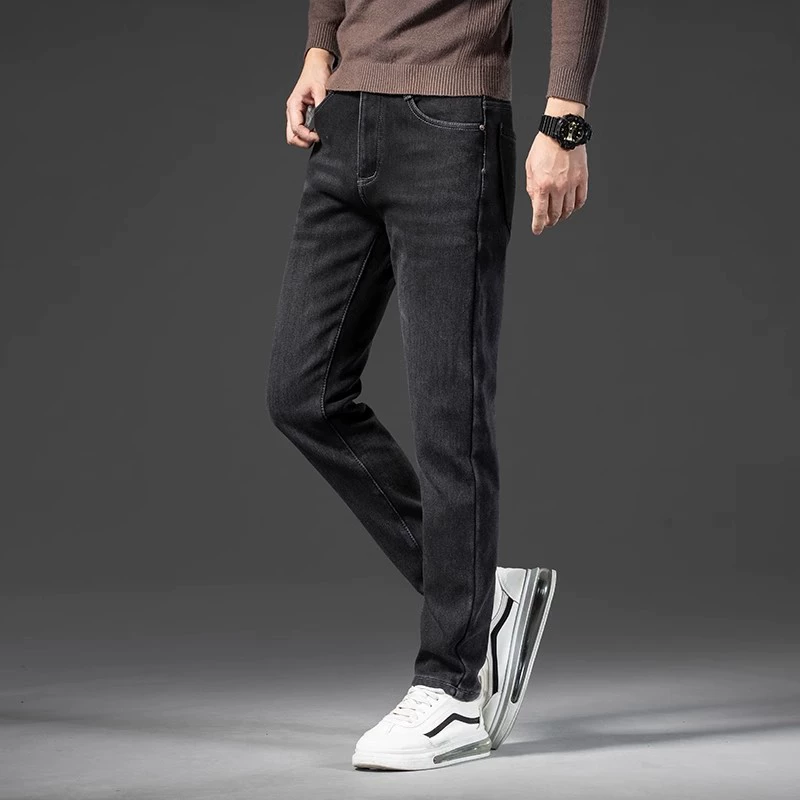 Elite elastic summer jeans for leisure, slim fit, classic length