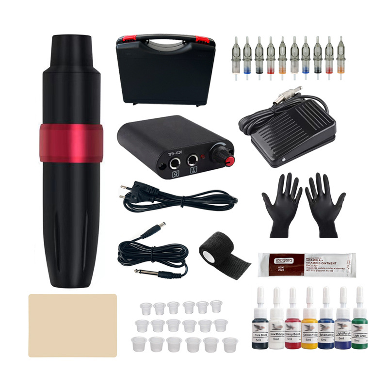 Tatuaje pluma traje línea de corte niebla práctica herramienta motor integrado tatuaje máquina belleza tatuaje bordado equipo al por mayor