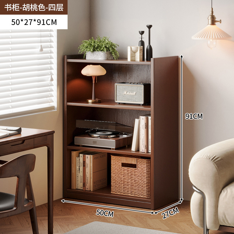 Estante de libros estante de piso contra la pared gabinete integrado gabinete pequeño lado gabinete de almacenamiento gabinete estrecho de almacenamiento gabinete de exhibición