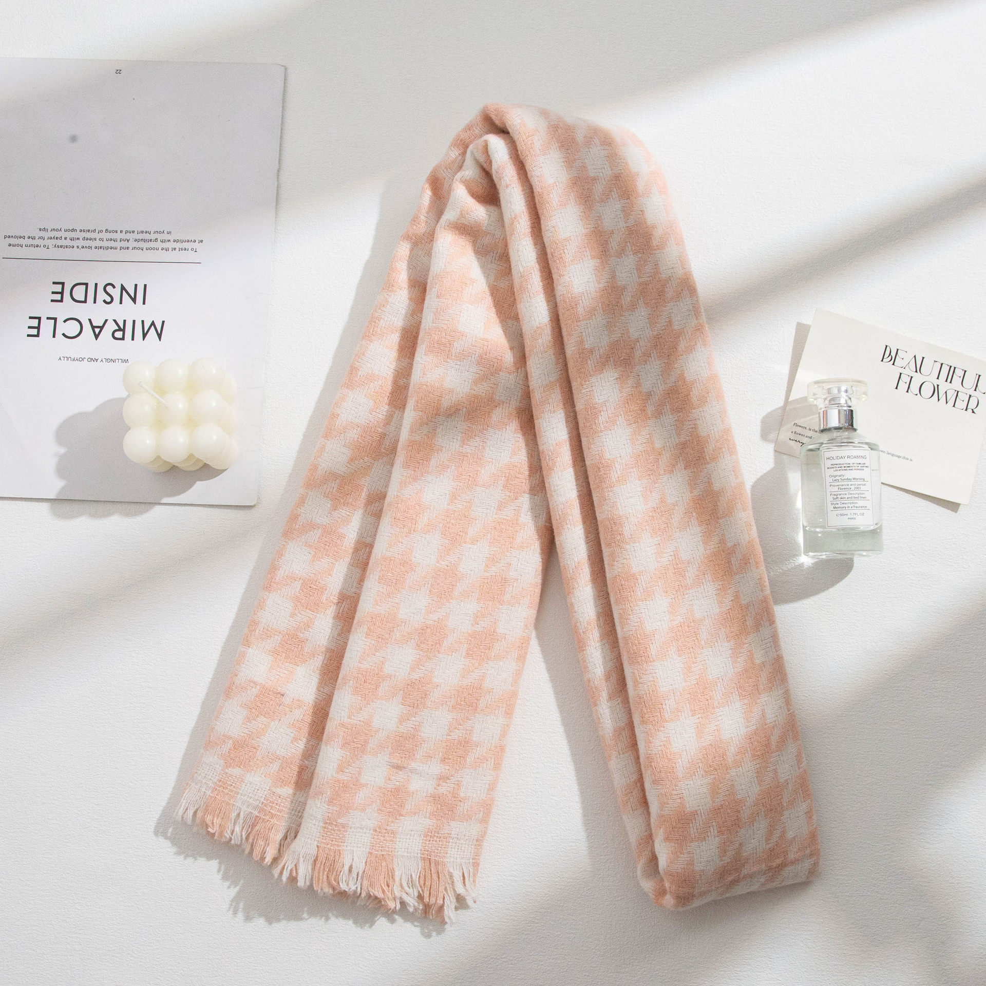 2025 nuevo bufandas de lana de Meirad mujeres otoño invierno estilo coreano de malla universal chaleco pareja buñuelo hombre caliente